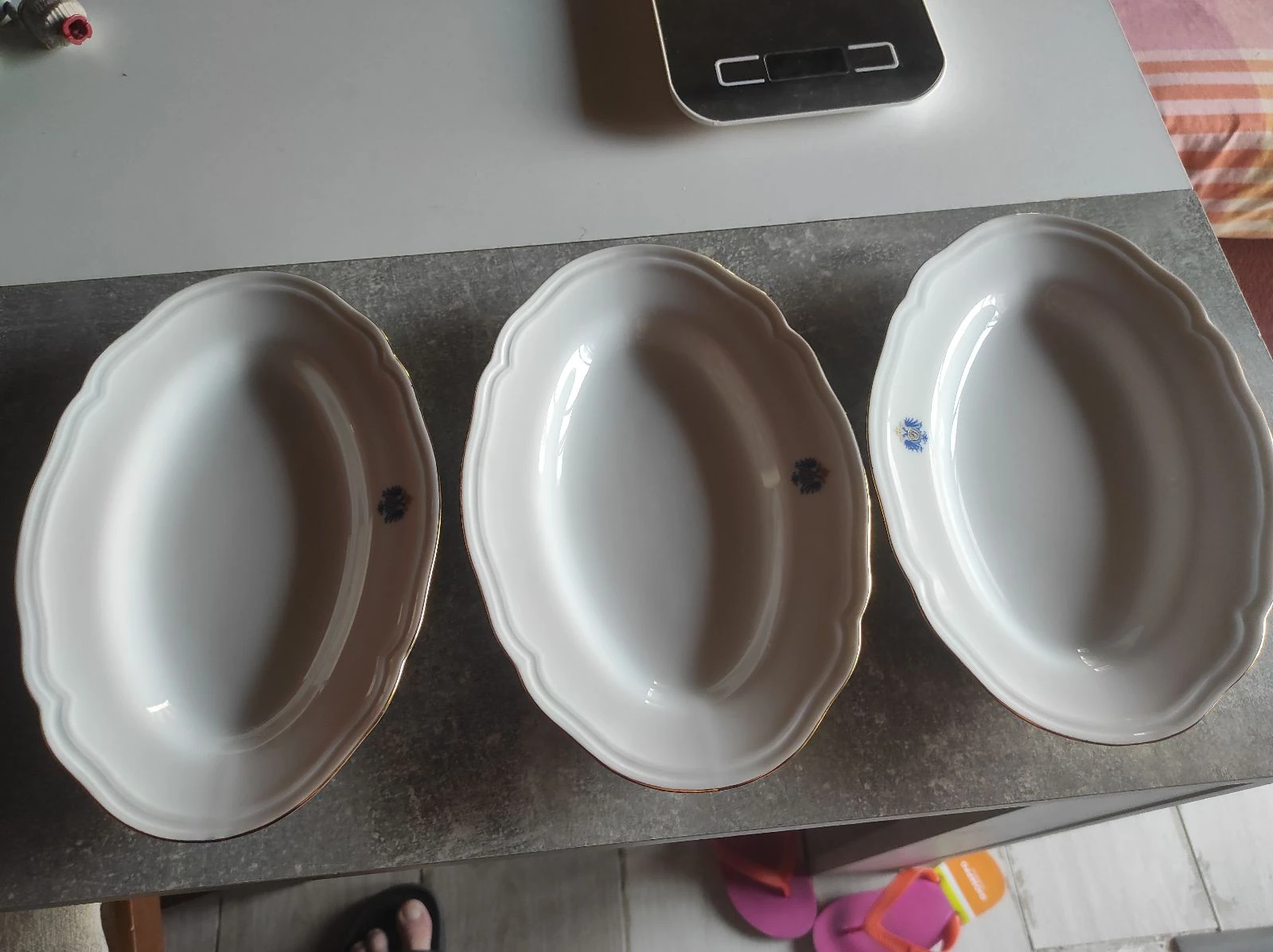 Lote 3 Bandejitas de porcelana Royal Kent 